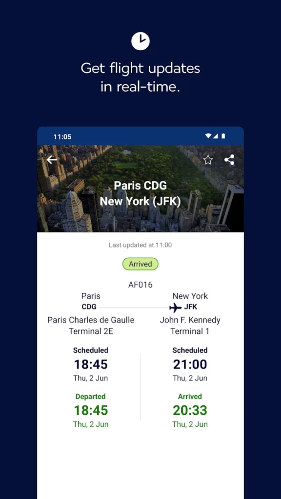 Air France Flight Status updates