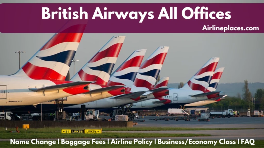 Contact British Airways All Offices