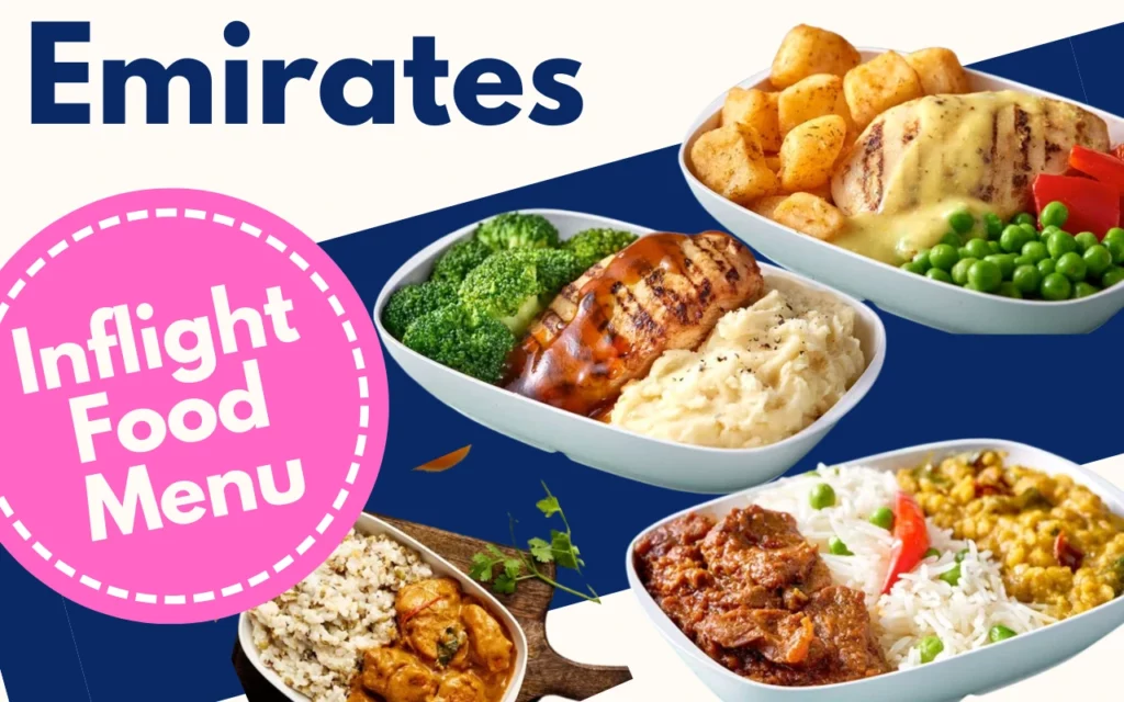 Emirates Airlines Inflight Menu Economy Business and Infant Special and Dietary Menu