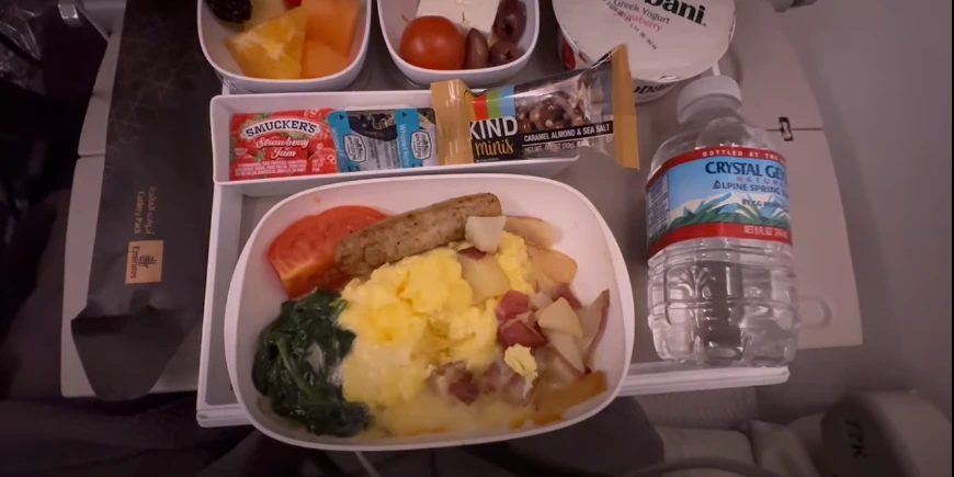 Breakfast Economy Class Food Menu Sample Emirates Airlines
