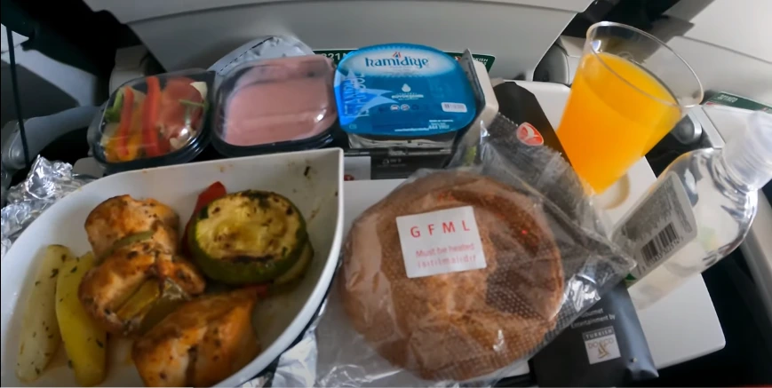 Turkish Airlines Economy Class Food Menu - Wong Kito Scotland